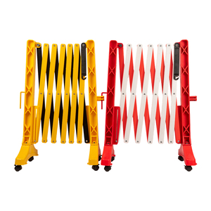 High Visibility 3.5m Plastic Traffic Barricade Telescopic Retractable Guardrail