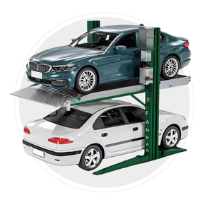 Vertical Parking Equipment Duplex Car Stacker 2 Post Parking Lift