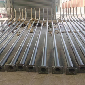 3m 4m 5m 6m 8m 10m 12m Round Tapered Steel Pole Hot Dipped Galvanized Lamp Post High Quality Single Arm Street Light Pole