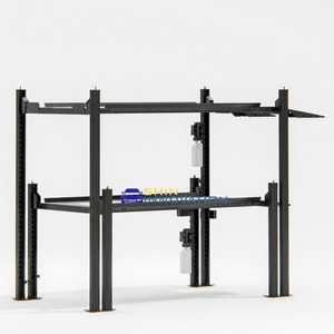 8 Post Vertical Hydraulic Triple Three Layers Car Parking Lift 5400kg Capacity