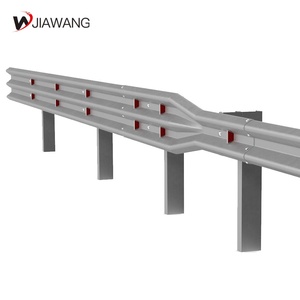 Galvanized Three Wave W Beam Guardrail Highway Crash Barrier